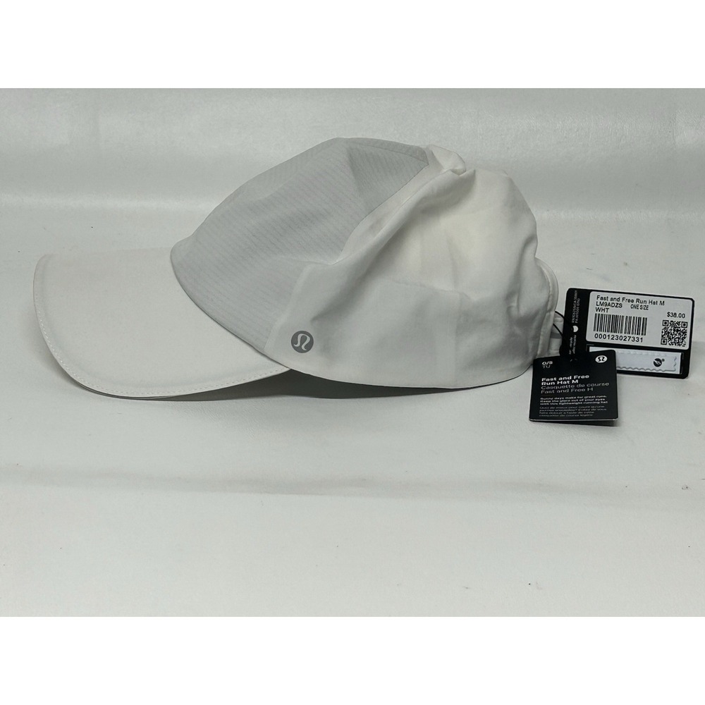 Lululemon Fast Free Run Hat Wovenair White One Size Running Jogging Preppy Sport